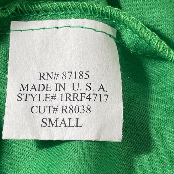 Ruby Rox 80s Green Babydoll Halter Dress Sz S Ruffled Ruched Open Back Coquette - Picture 8 of 8